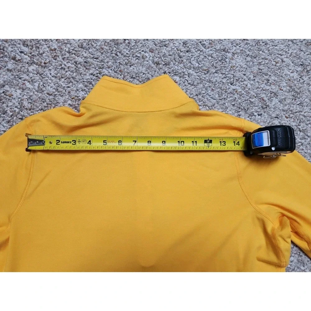 Michigan Wolverines Nike Womens Large Dri-Fit Performance Pullover 1/2 Zip Maize